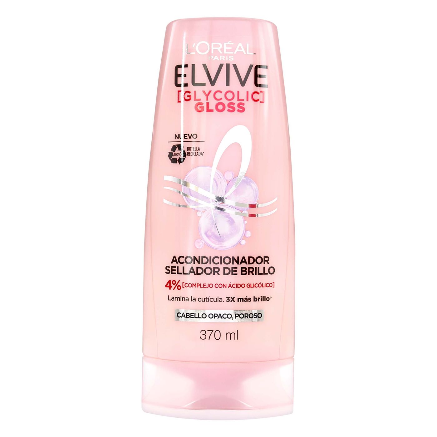 Acondicionador Sellador de Brillo Elvive Gloss Loréal Paris Frasco x 370 mL