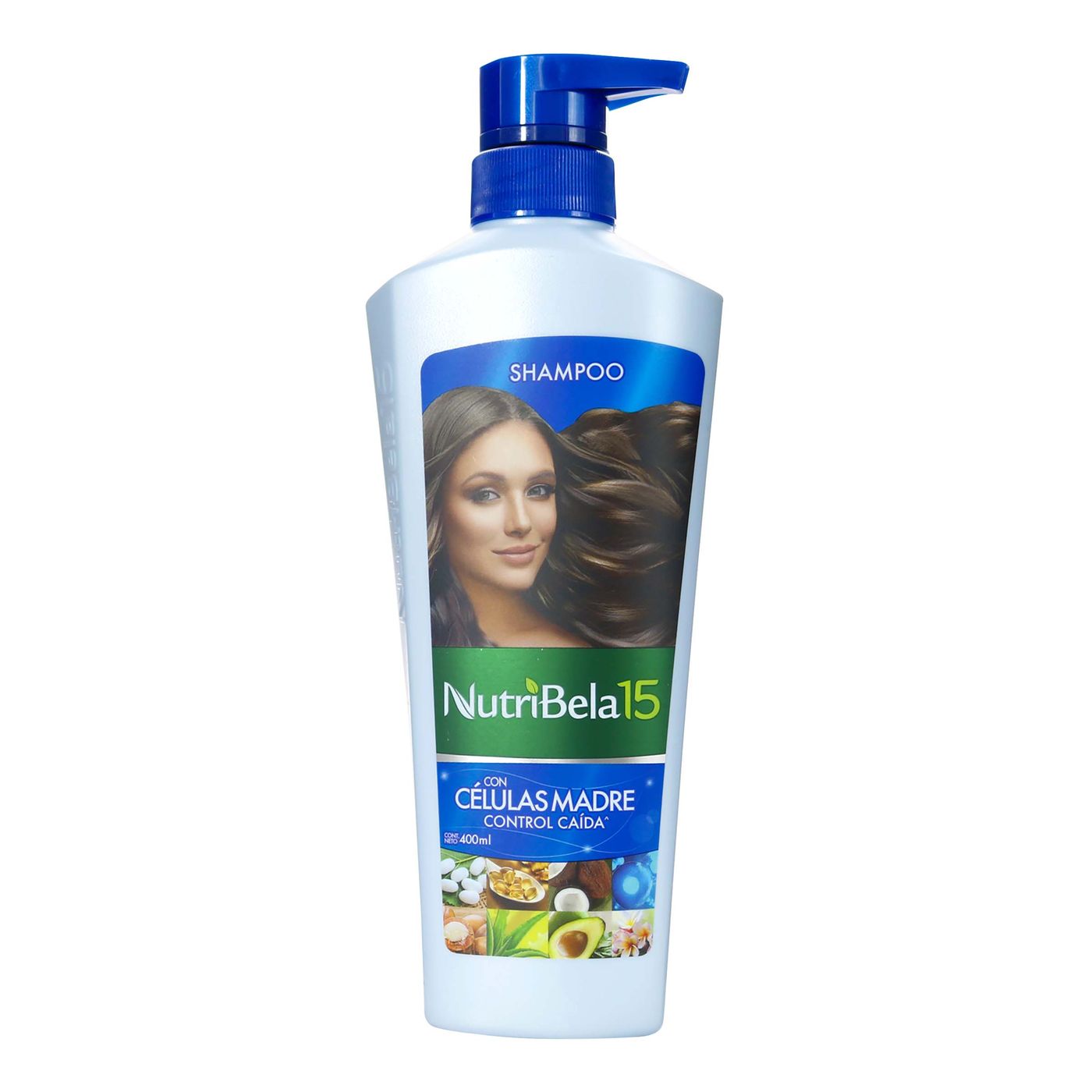 Shampoo Células Madre Control Caída Nutribela 15 Frasco x 400 mL