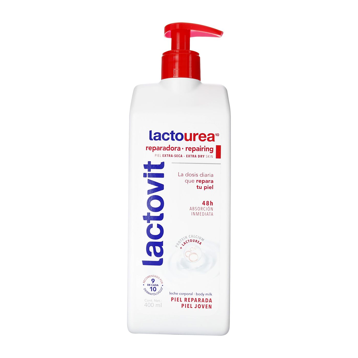 Leche Corporal Lactovit Piel Reparada Lactourea Frasco x 400 mL