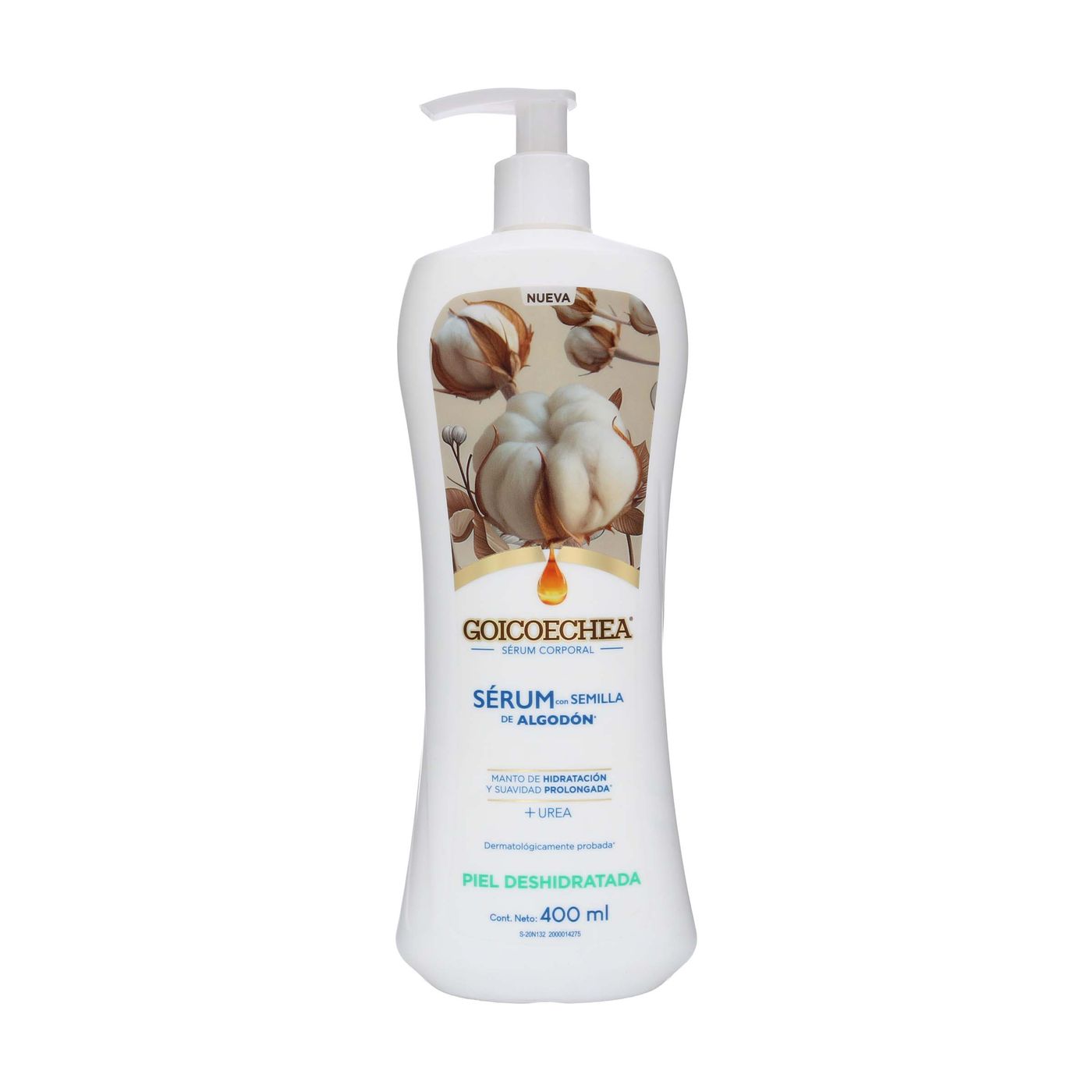 Serum Corporal con Semilla de Algodón Goicoechea Frasco x 400 mL