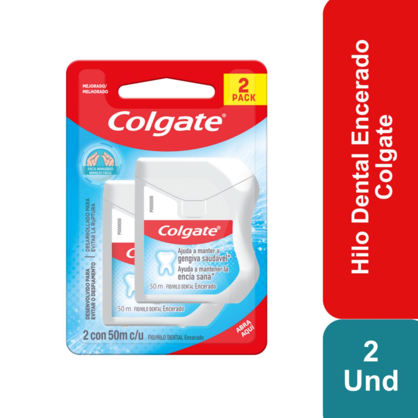 Seda Dental Colgate de 50 m x 2 uds