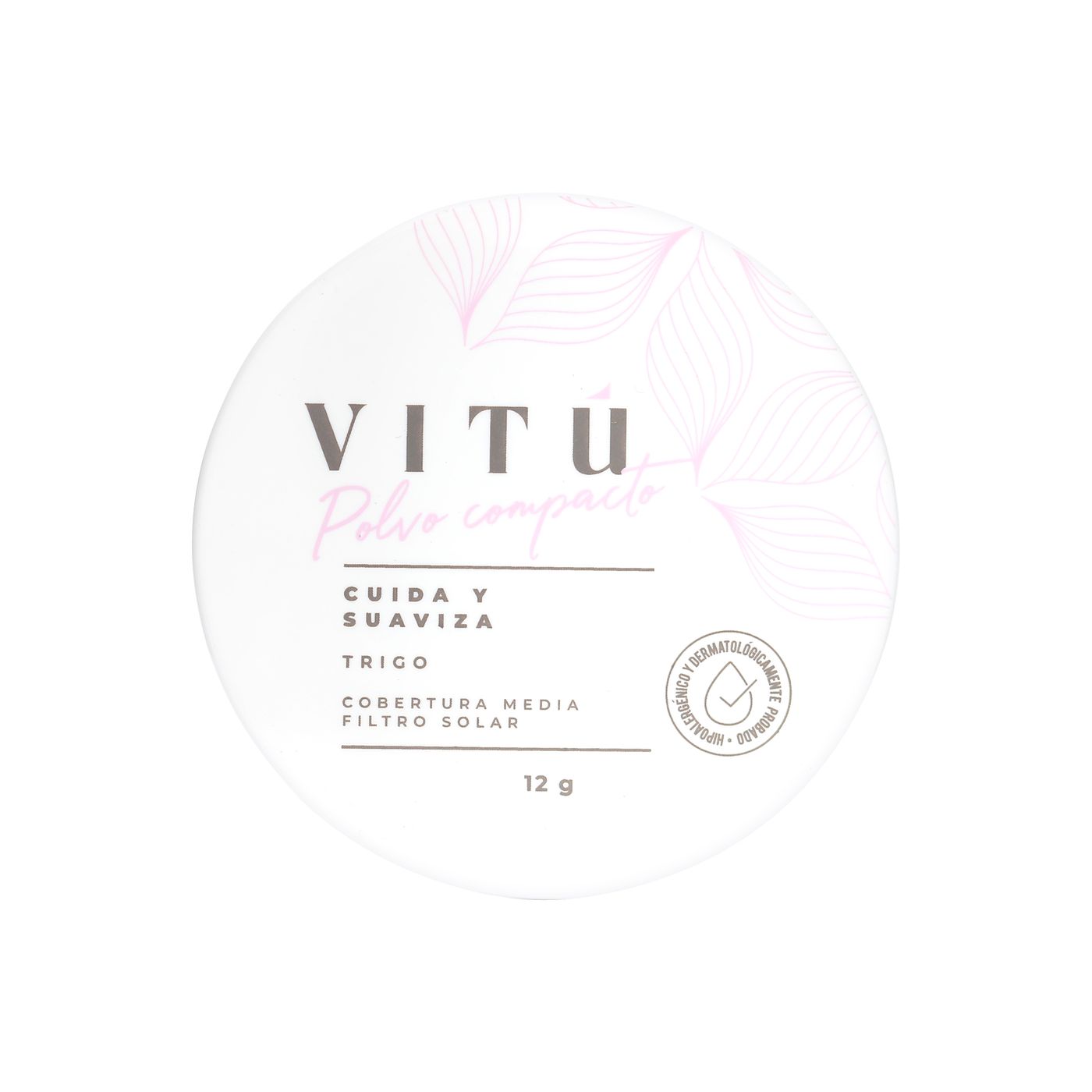 Polvo Compacto Trigo y Filtro Solar 04 Castaña Vitú Frasco x 12g