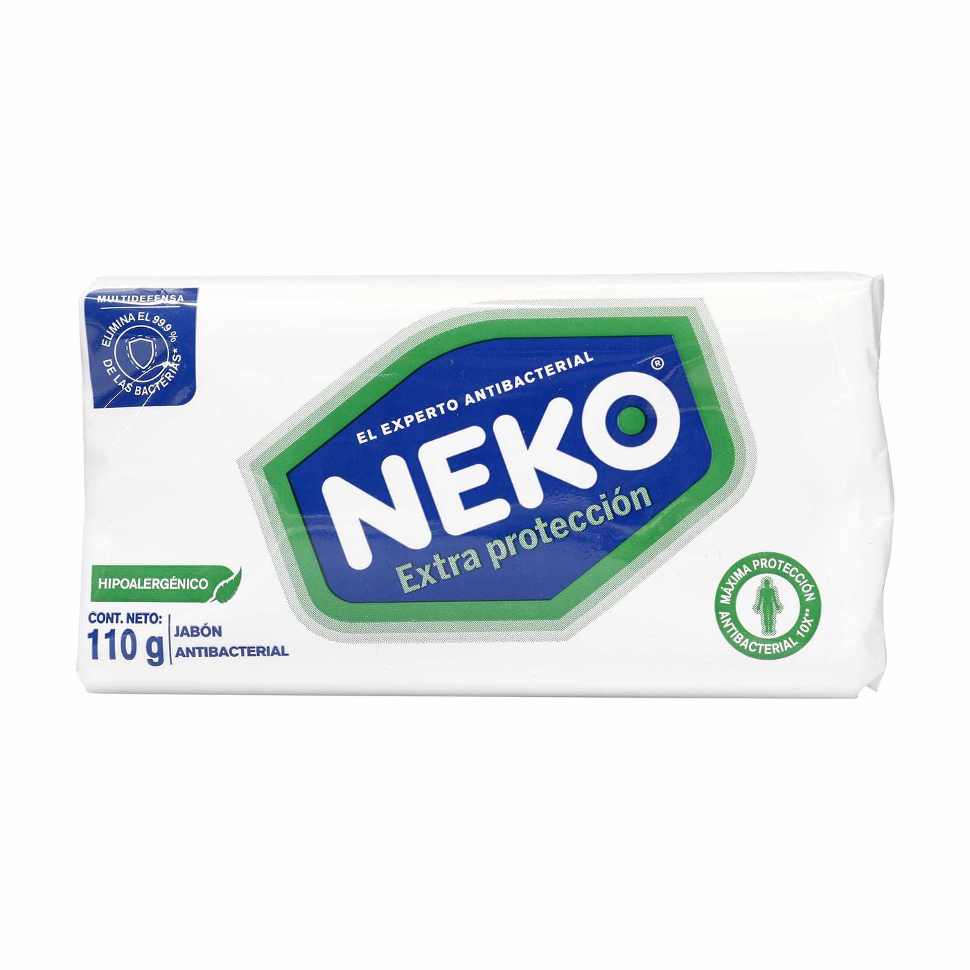 Jabón Antibacterial Extra Protección Neko Paquete x 110g