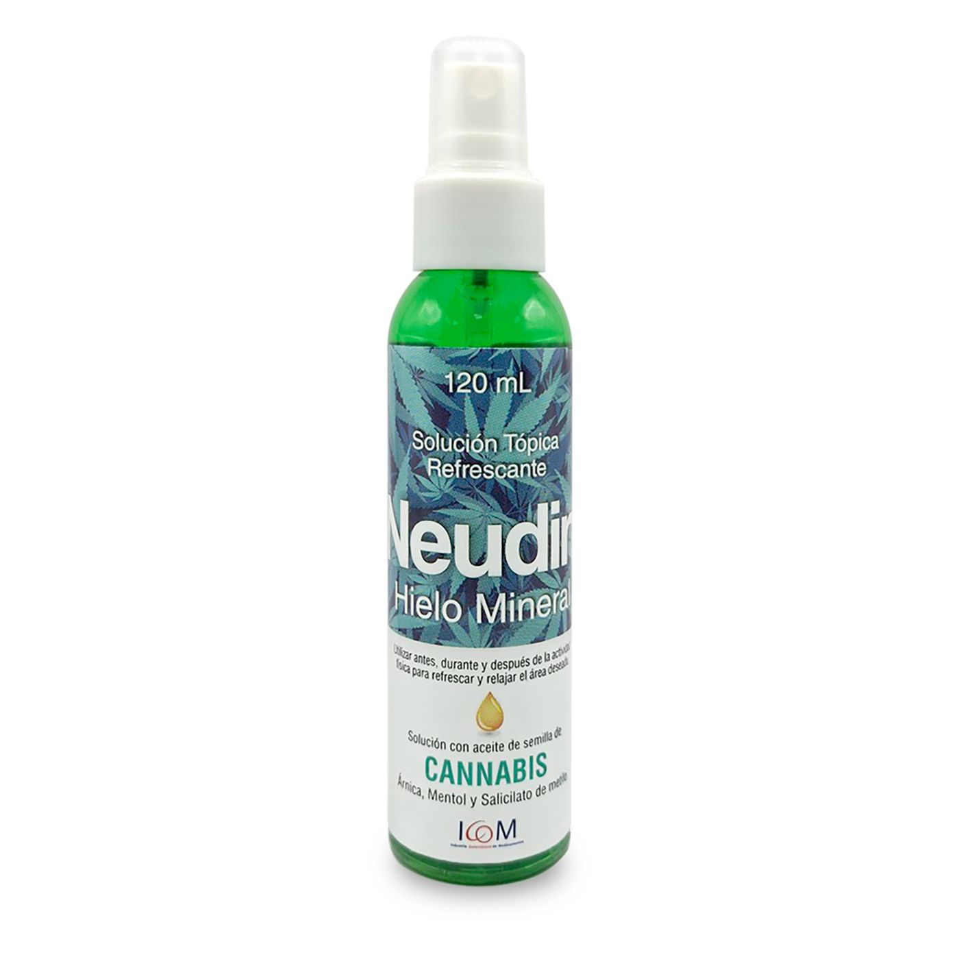 Solución Tópica Refrescante Neudin Hielo Mineral Icom Frasco x 120mL